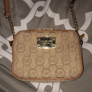 Michael Kors Gold Crossbody